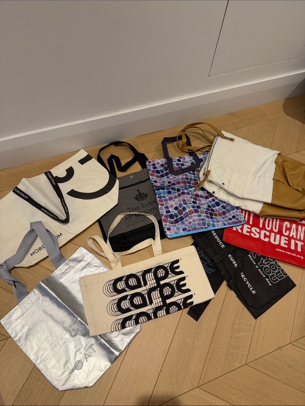 Reusable Shopping & Tote Bag Bundle – Nordstrom, Athleta, SPCA & More